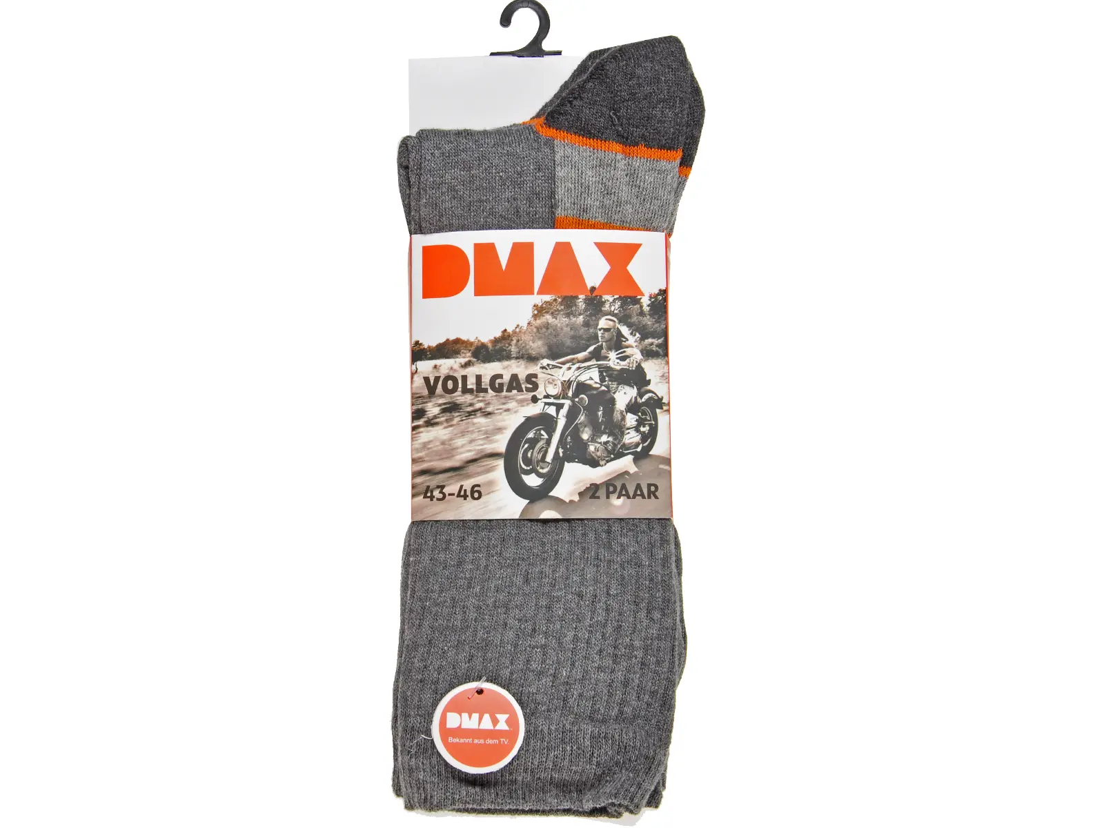 DMAX Socken, Vollgas, 2er anthrazit, 43-46