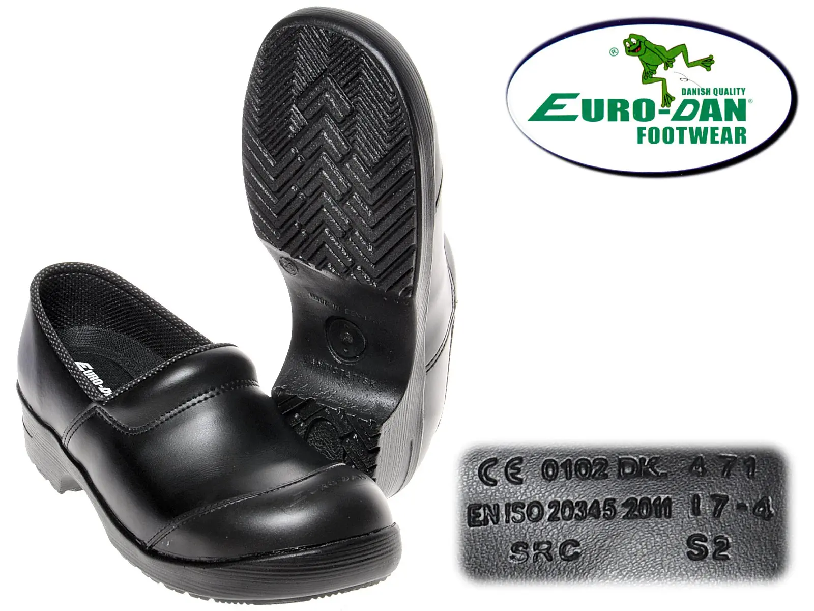 Clogs Euro-DAN Gr.41 geschl. Leder schwarz